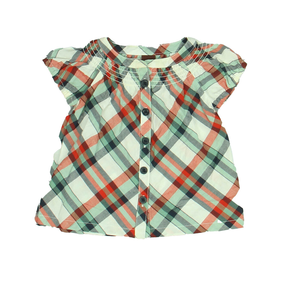 Tea Girls Red | Blue | Green | Plaid Blouse size: 6-12 Months